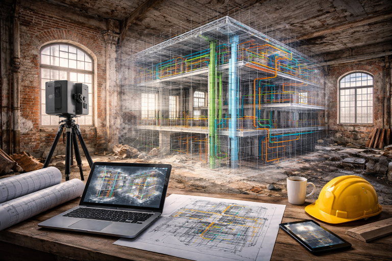 3D BIM modeling for Renovation