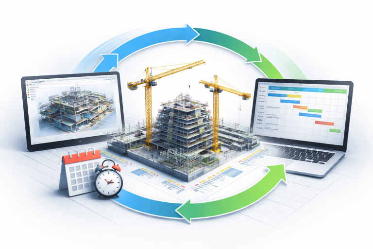 4D BIM modeling
