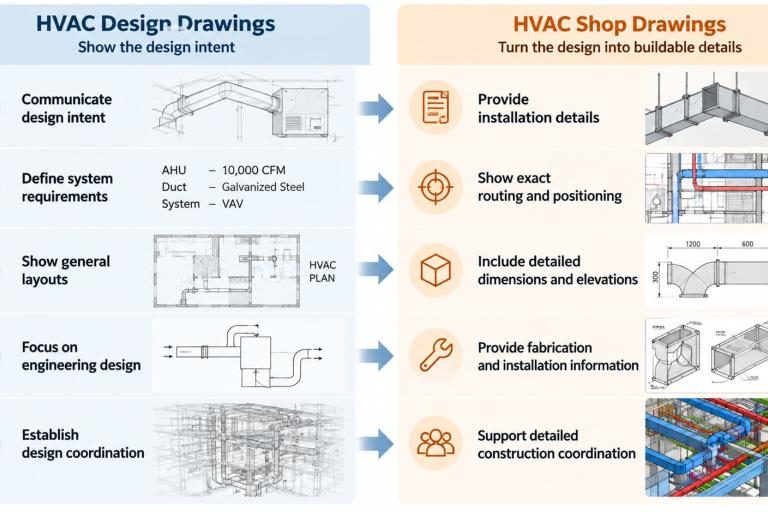 HVAC Design Drawings vs. Shop Drawings